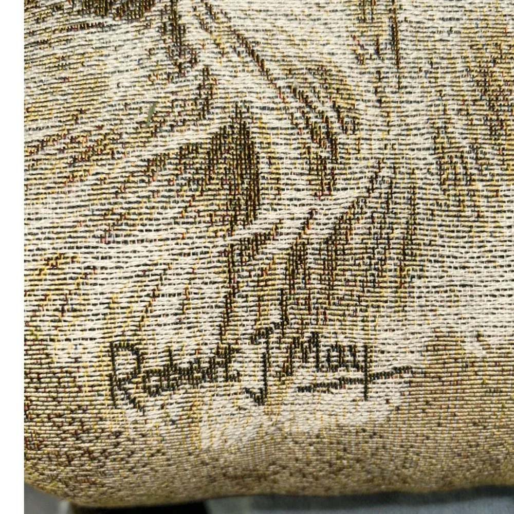 Pure Country Weavers Robert J May Borzoi Russian Wolfhound Tapestry Pillow 16x16